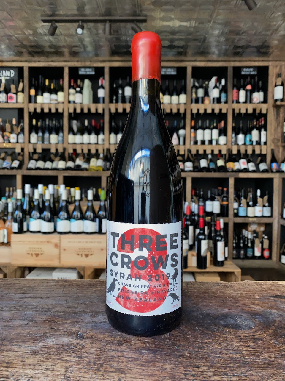 Three Crows Syrah, Te Awanga, 2019