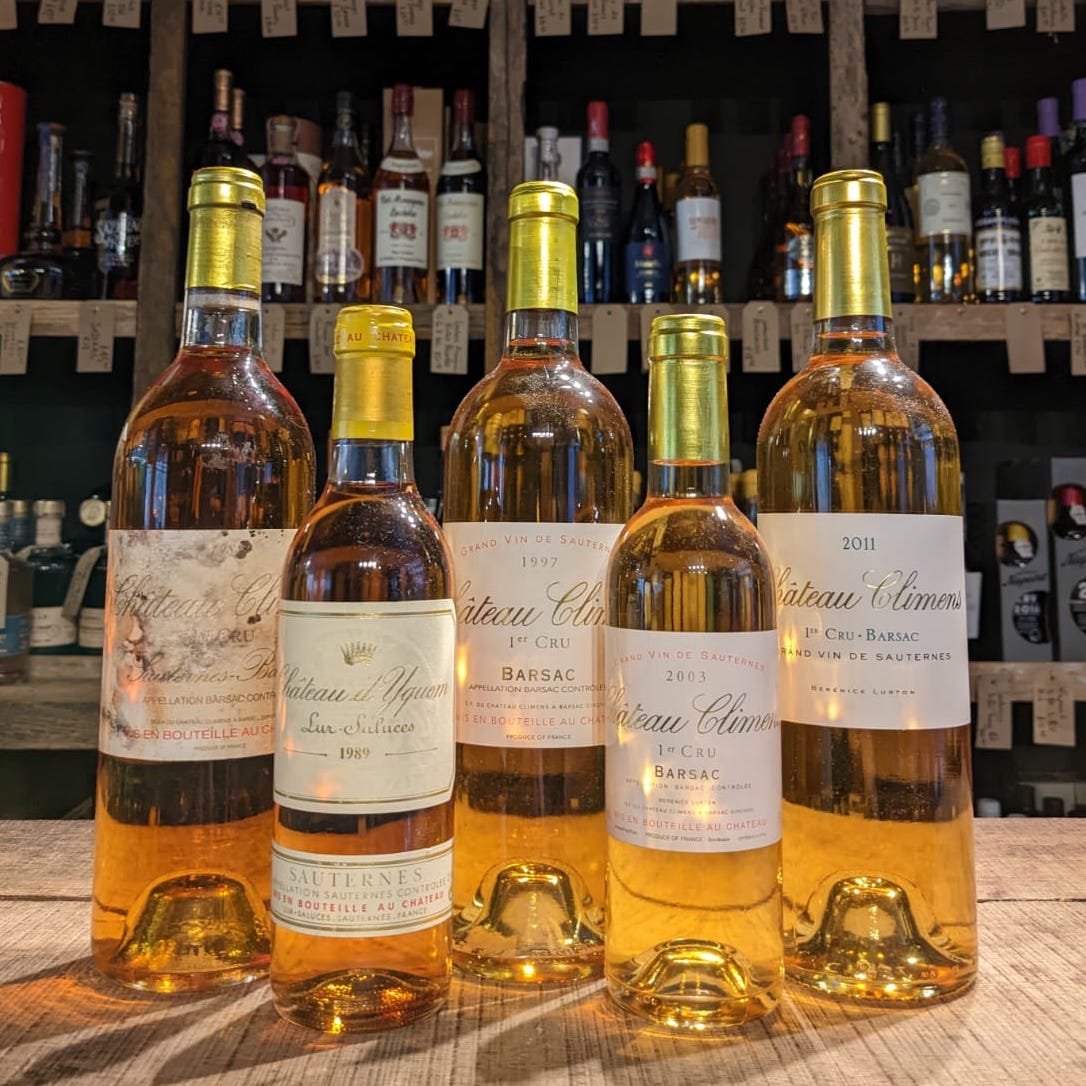 Sauternes Range - Chateau Climens and Chateau Yquem